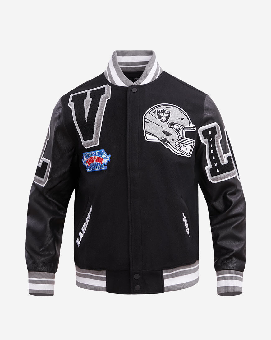 Shop PRO STANDARD Las Vegas Raiders Mash Up Rib Wool Varsity