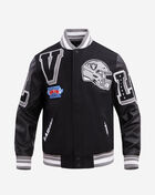 Las Vegas Raiders Mash Up Rib Wool Varsity Jacket