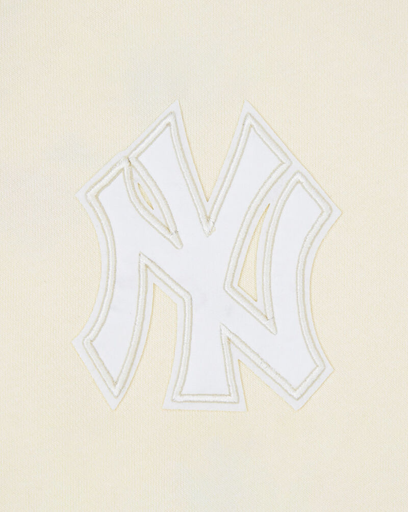 PRO STANDARD New York Yankees Neutral Cropped Pullover Hoodie LNYC36867-EGG cream 2