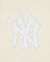 New York Yankees Neutral Cropped Pullover Hoodie