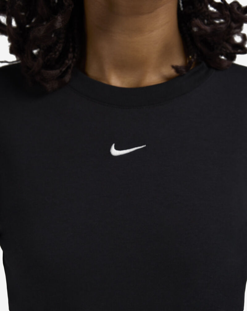 Nike NSW Chill Knit Slim Long-Sleeve Cropped Top HF5322-013 Black 3