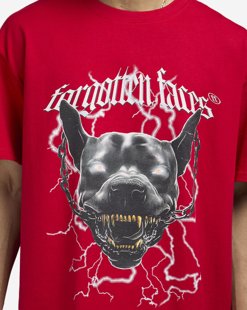 Forgotten Faces Electric Pit Bull Tee FOFUS117-00491 Red 3
