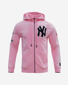 PRO STANDARD New York Yankees Classic Chenille Double Knit Full-Zip Pull Over Hoodie LNY531890-PNK Pink 1