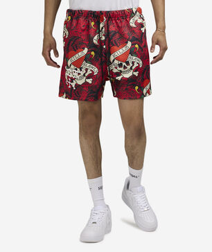Skull Mesh Shorts