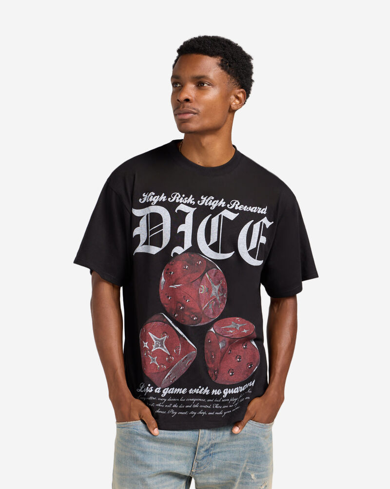 Graphic Tees Life Is A Gamble Tee FUN3820VX Black 1