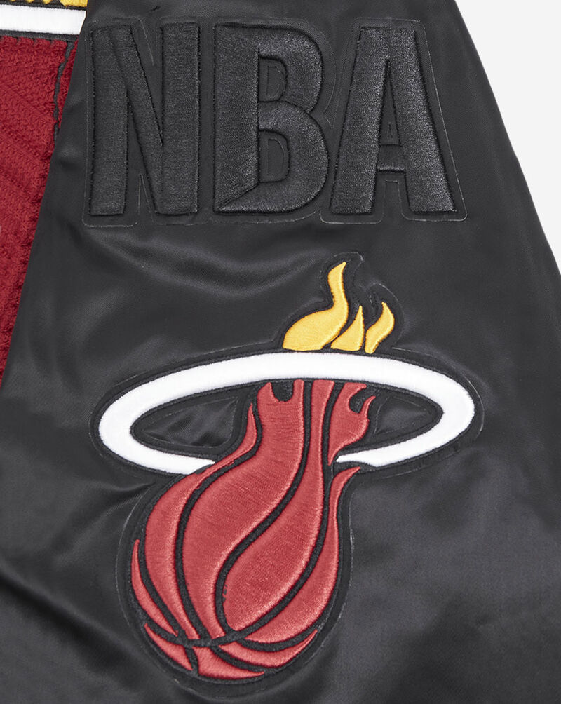 PRO STANDARD Miami Heat Mash Up Rib Satin Jacket BMH6515731-BLK Black 4
