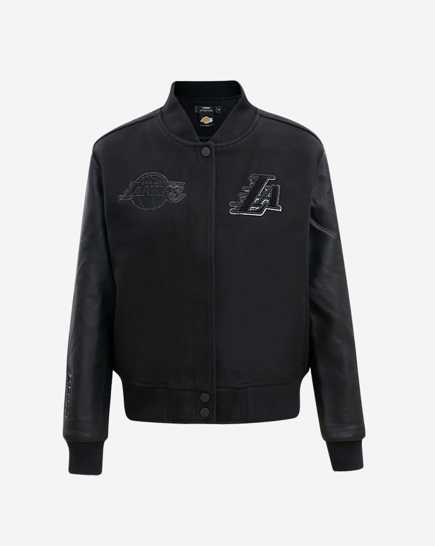 Shop PRO STANDARD Los Angeles Lakers Triple Black Wool Shop PRO STANDARD Los Angeles Lakers Triple Black Wool