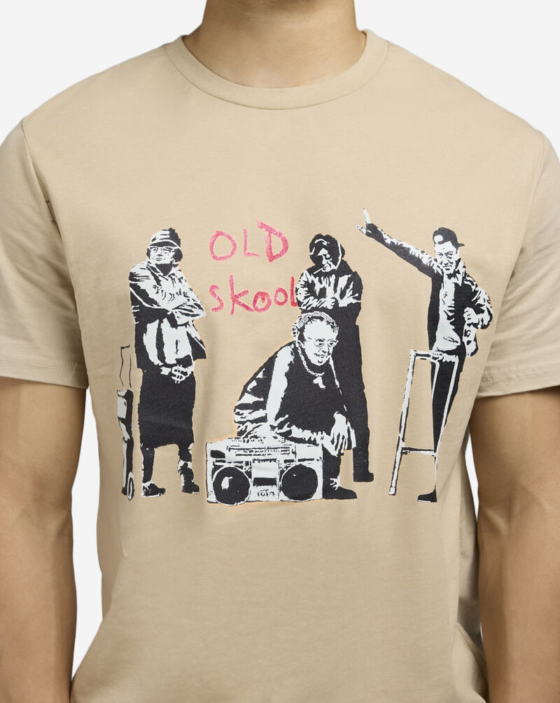 Mister Tee Banksy Old Skool Tee MCUS156-US-03872 Beige 3