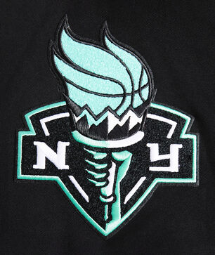 New York Liberty Retro Classic Cropped Pullover Hoodie 
