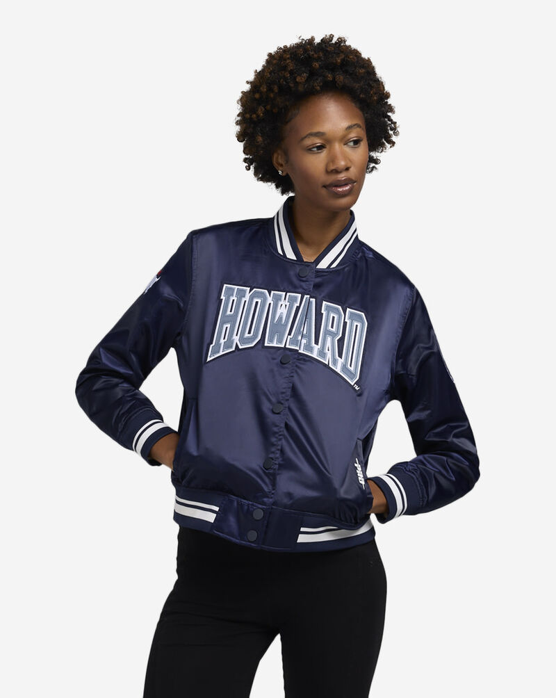 PRO STANDARD Howard University Crest Satin Jacket CHWU71852-MDN Blue 1