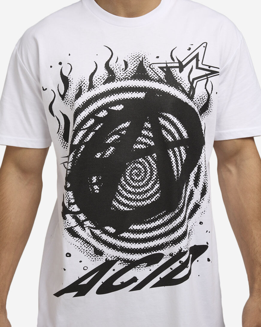 ●ANOTHERYOUTH● eyelet damage t-shirt - white / unisex Open Drape Shirt by Yohji Yamamoto - La Garçonne