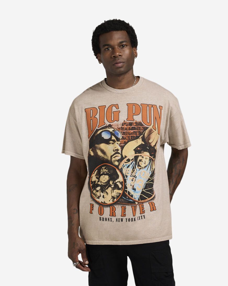 デザイン◎ Back Channel Pullover Print Tee Shop Graphic Tees Big Pun Forever Tee BPU1341XX beige