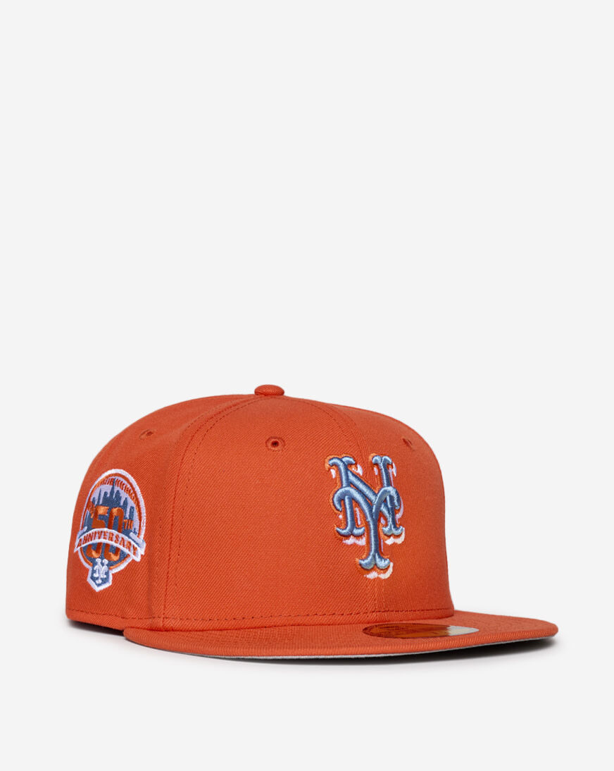 Shop New Era 59Fifty New York Mets Fitted Hat 71011934 orange