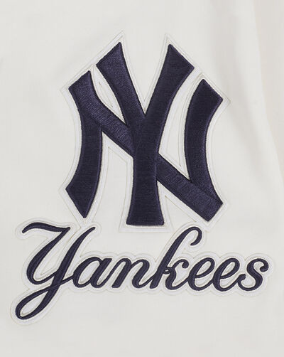 New York Yankees Classic Chenille Double Knit Pull Over Hoodie 