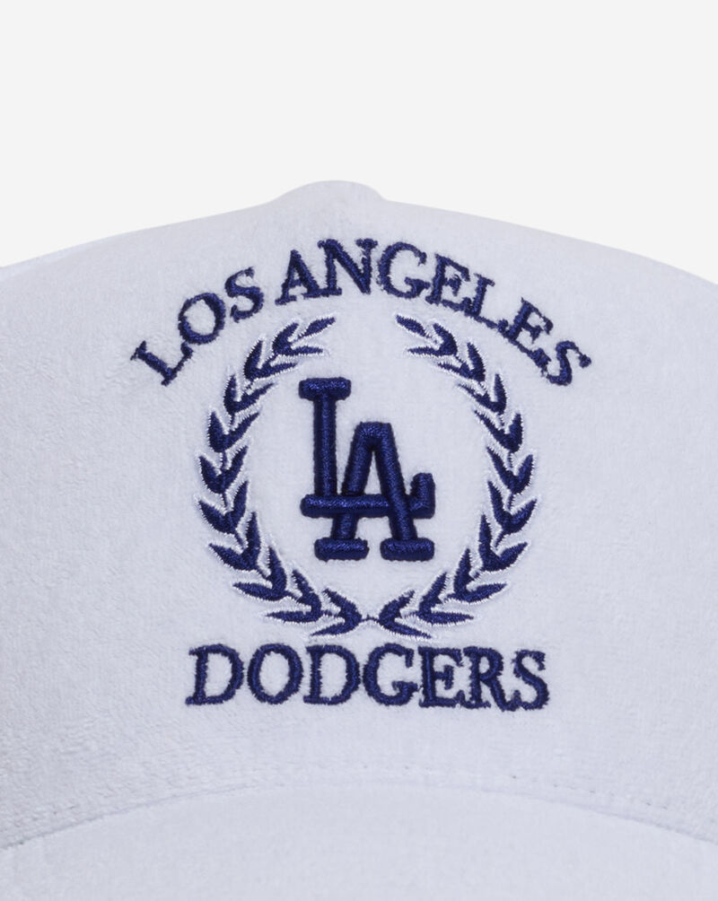 Mitchell  Ness Los Angeles Dodgers Pro Pinch French Terry Snapback Hat HP19031-LADGREY White 2