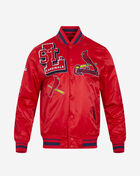 PRO STANDARD St. Louis Cardinals Mash Up Rib Satin Jacket  LSC6314672-RMR Red 1