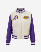 PRO STANDARD Los Angeles Lakers Retro Classic Rib Wool Varsity Jacket BLLH56220-EPU cream 1