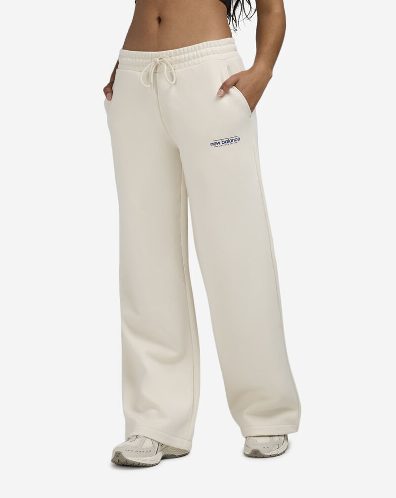 New Balance Reimagined Fleece Wide Leg Pant WP53903-LIN cream 1