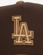 Mitchell  Ness Los Angeles Dodgers Pro Pinch Lux Chain Snapback Hat HP18073-LADBRTN Brown 2
