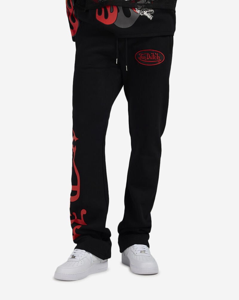 Von Dutch Stacked Joggers 4VND3A9072-BLK Black 1