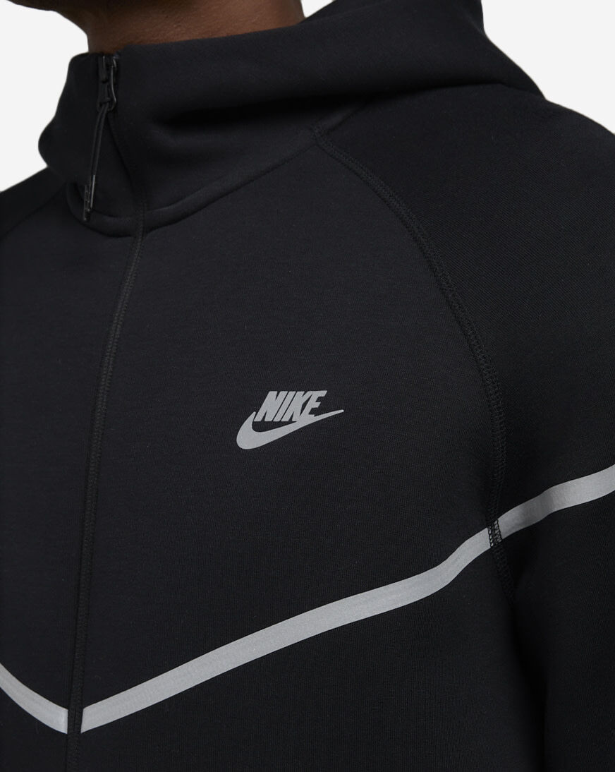 Shop Nike Tech Windrunner Fleece Reflective Full-Zip Jacket
