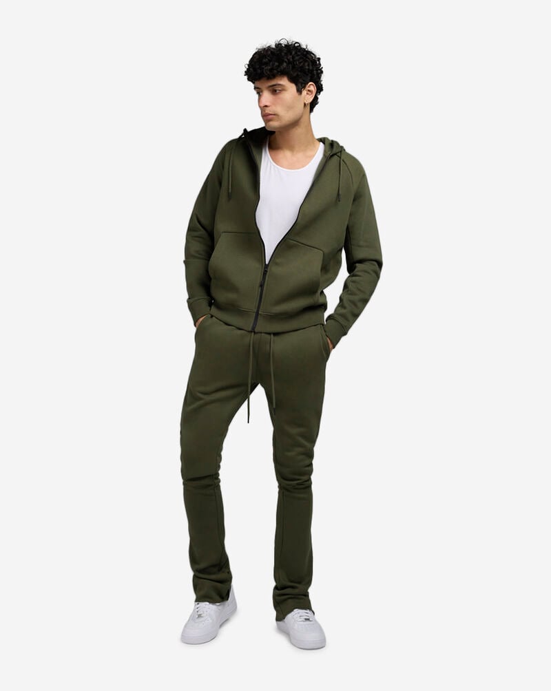 Jordan Craig Basic Stacked Fleece Pant  8870L-OLV Green 4