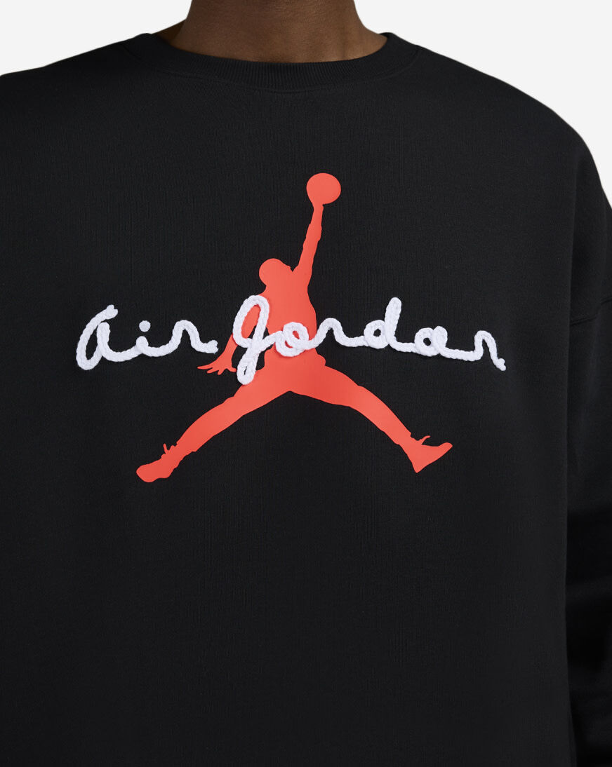 Shop Jordan Brooklyn Fleece Crewneck IF1845-010 black | SNIPES USA
