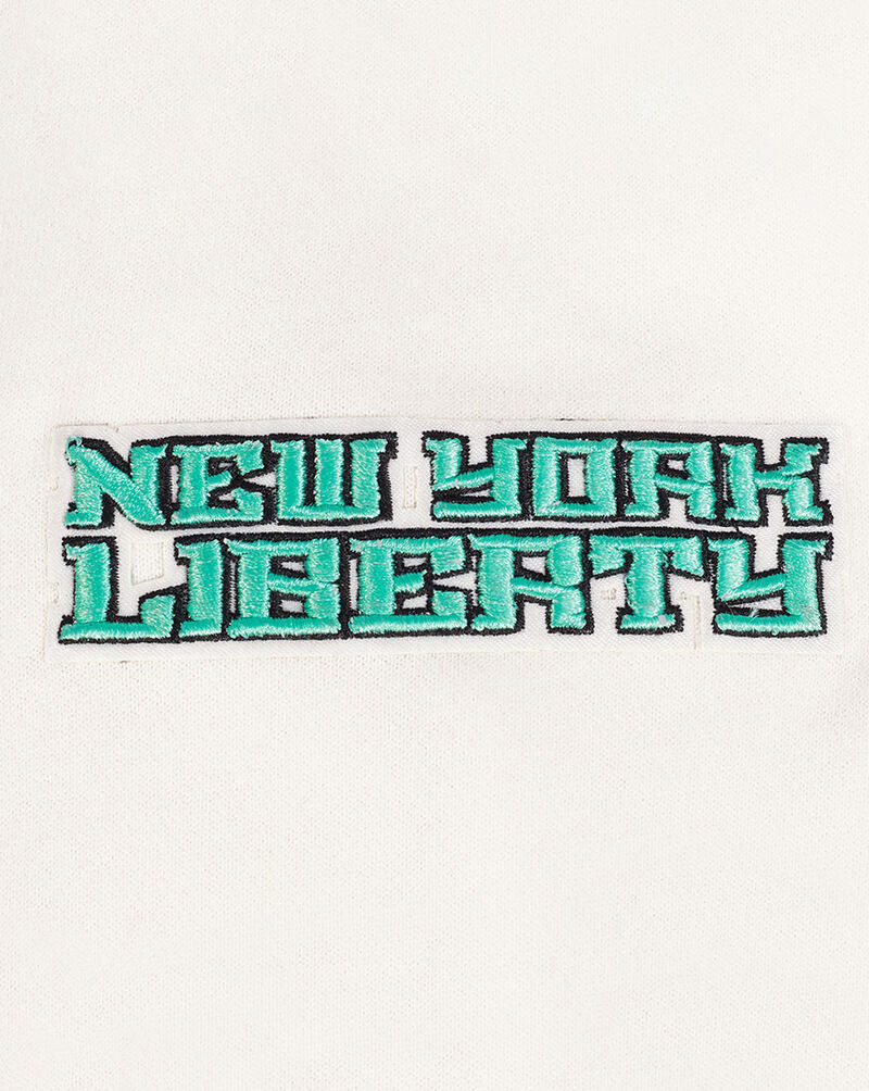 PRO STANDARD New York Liberty Cropped Pullover Hoodie WNLC70026-EBK cream 4