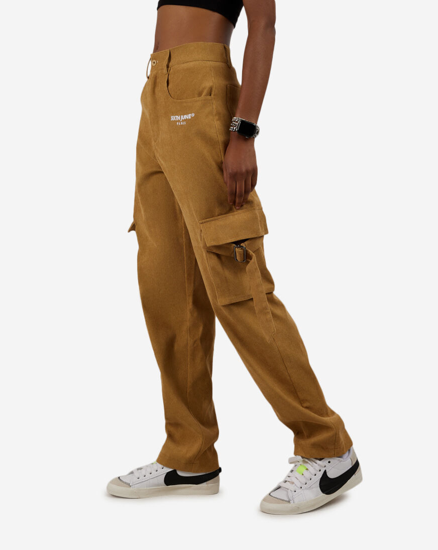 Shop Sixth June Corduroy Utility Pants 33620-BEIG beige | SNIPES USA