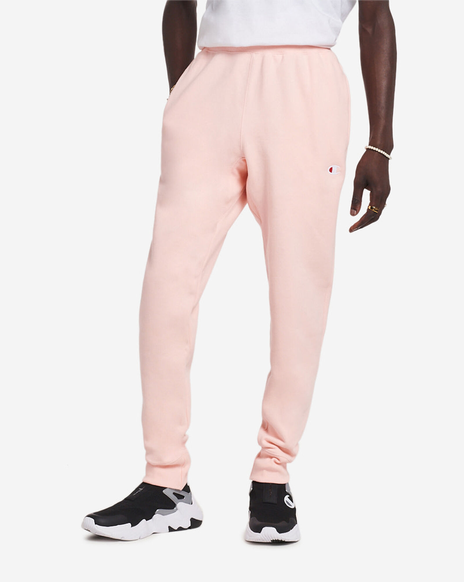 Shop Champion Reverse Weave Joggers GF01Y06146-2M2 pink