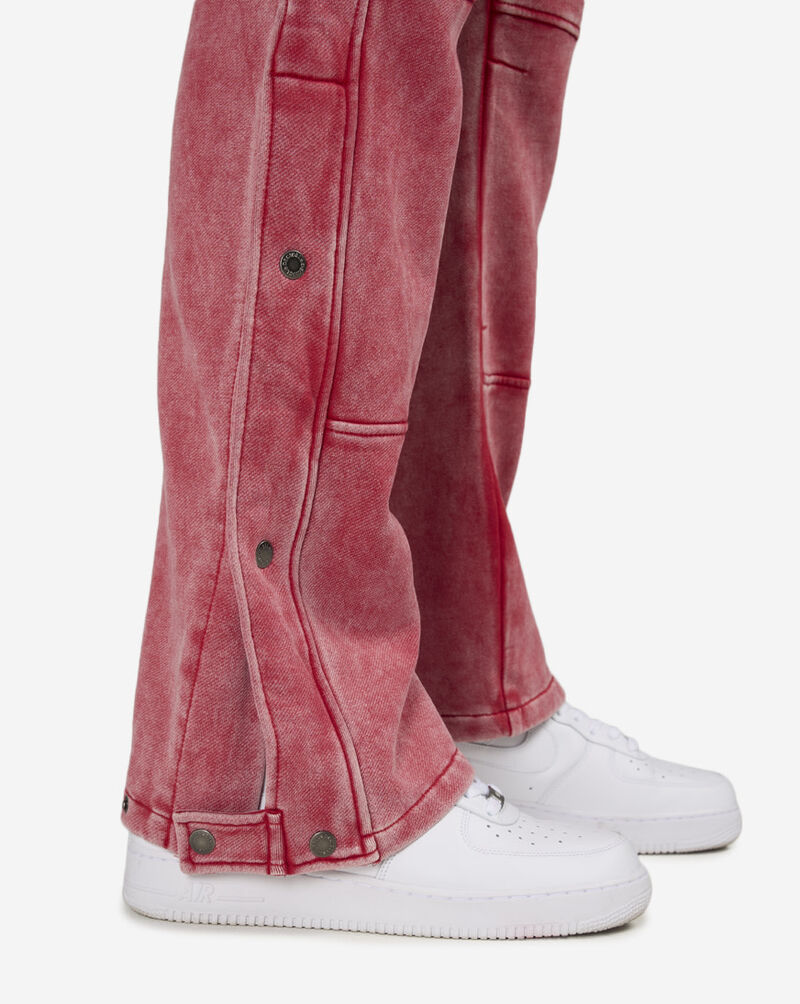 Bag Mafia Washed Cargo Sweatpants DEC-1000-RED Red 3