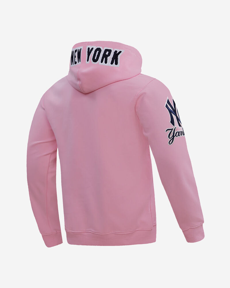 PRO STANDARD New York Yankees Classic Chenille Double Knit Pull Over Hoodie  LNY531152-PNK Pink 3