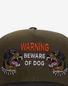 Field Grade Beware Of Rott 2 Tone Twill Trucker 1005243 Green 2