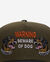 Beware Of Rott 2 Tone Twill Trucker