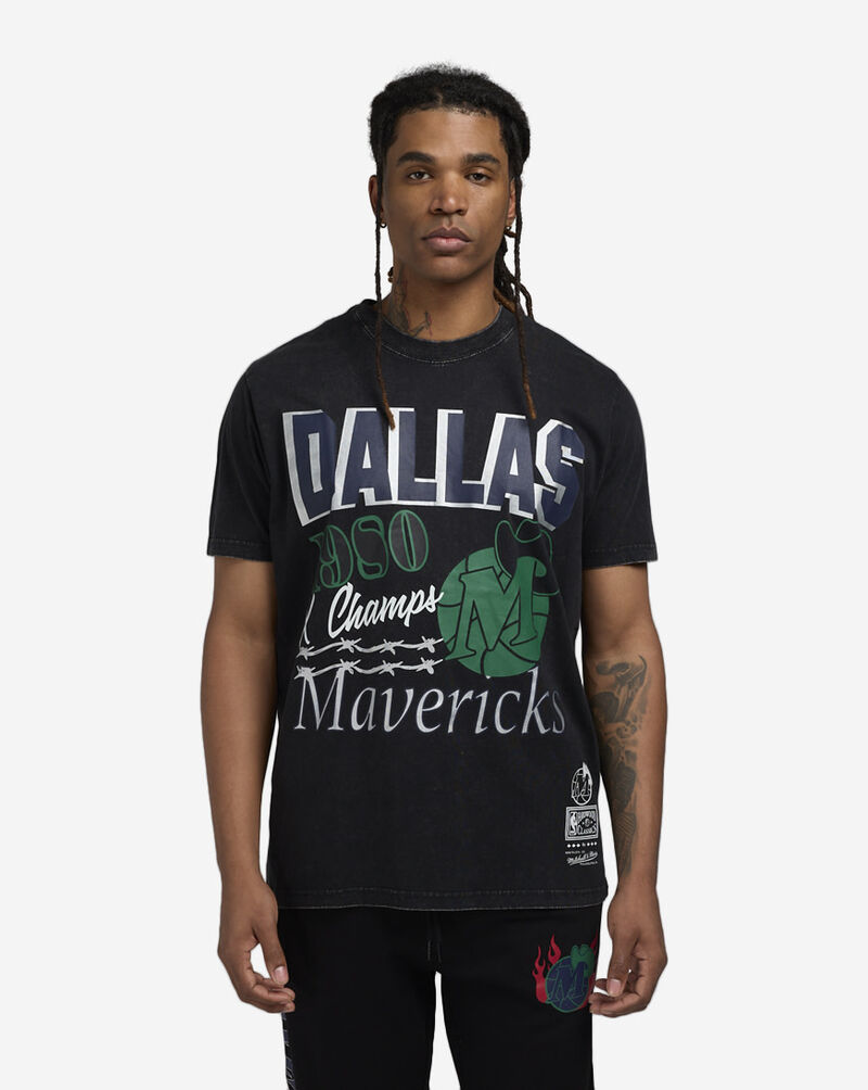 Mitchell  Ness NBA Mavericks Titles Tee SS8919-DMABLCK Black 1