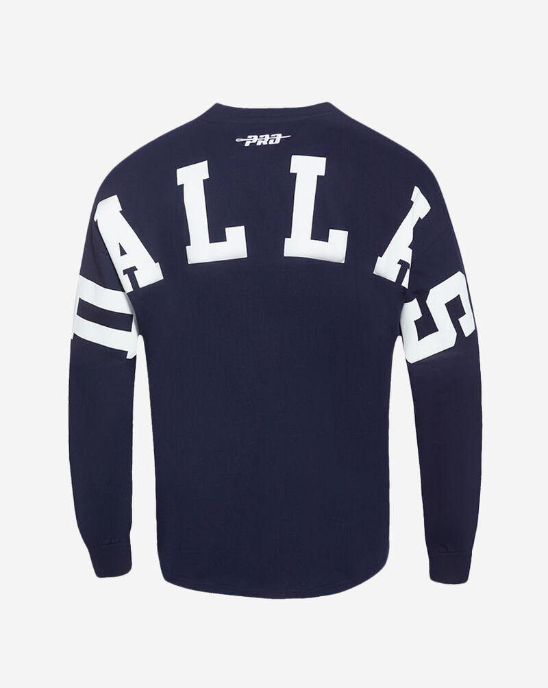 PRO STANDARD Dallas Cowboys Wingspam Drop Shoulder  Long Sleeve Tee FDC2410638-MDN Blue 3