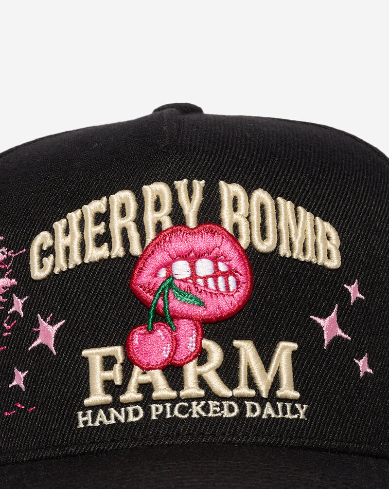 Field Grade Cherry Bomb Farm Mesh Back Trucker Hat 1006535 Black 2
