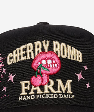 Cherry Bomb Farm Mesh Back Trucker Hat