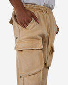 Bag Mafia BAG-MAFIA-M-APP-WASHED-CARGO-SWEATPANTS DEC-1000-KHA Beige 3