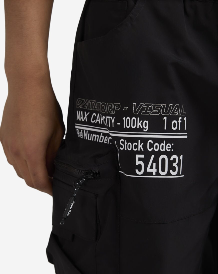 Shop Smoke Rise Nylon Cargo Shorts WS25283SN-BLK black | SNIPES USA