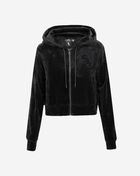 Chicago White Sox Triple Black Velour Full-Zip Pull Over Hoodie