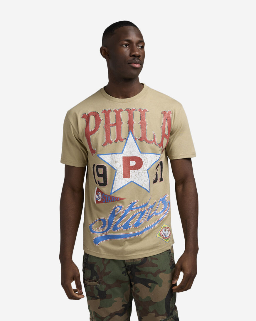 Shop Reason NLB Philadelphia Stars Tee RE5-049-KHK beige | SNIPES USA