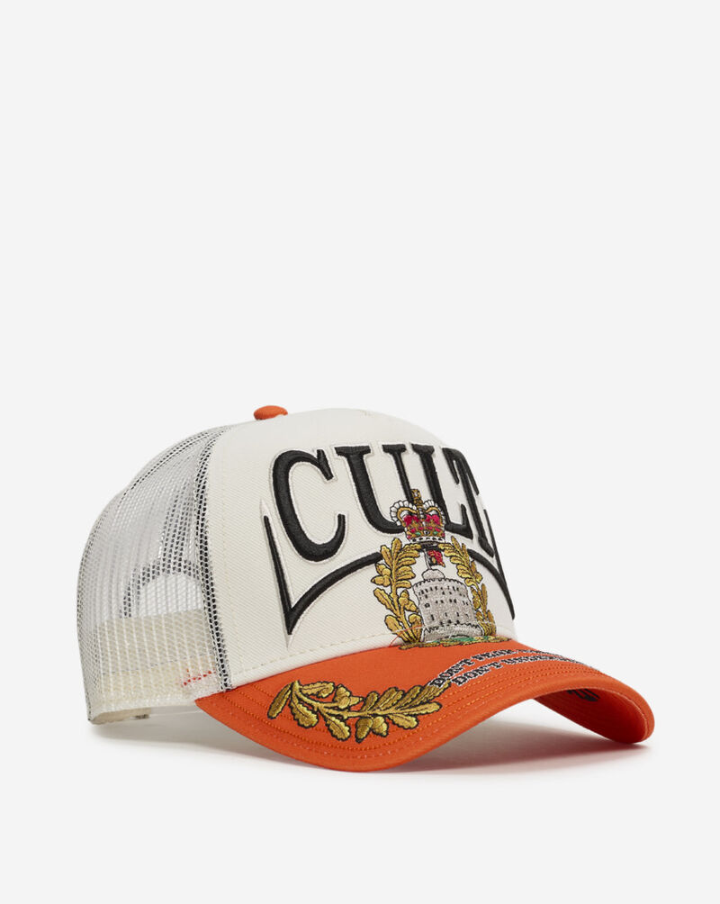 Cult of Individuality Don't Fear Mesh Back Trucker Hat 626BS-CHS08A White 1