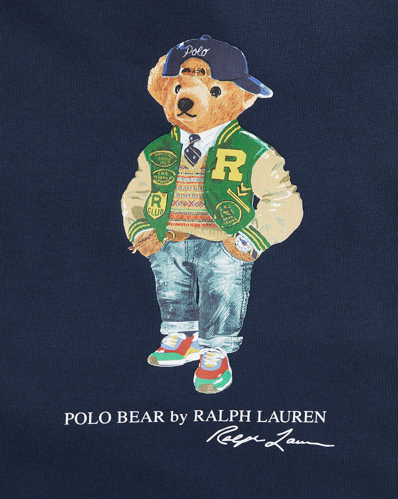 Polo Ralph Lauren Kids' Varsity Bear Graphic Hoodie 323960441001 Blue 2