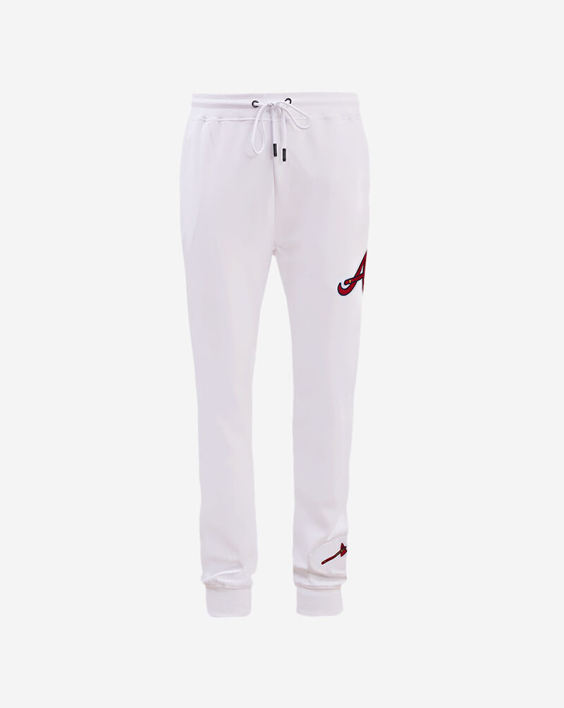 PRO STANDARD Atlanta Braves Classic Chenille Double Knit Jogger LAB431544-WHT White 1