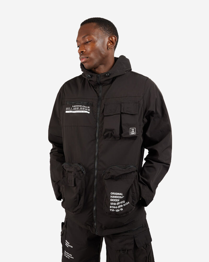 Shop Smoke Rise Printed Nylon Full Zip Windbreaker Jacket WW23182SN