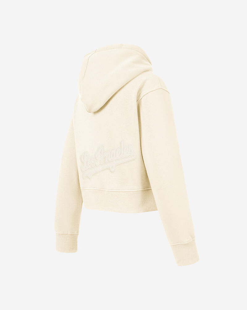 PRO STANDARD Big Girls' Los Angeles Dodgers Neutral Fleece Pull Over Hoodie LLDBC315039-EGG cream 3