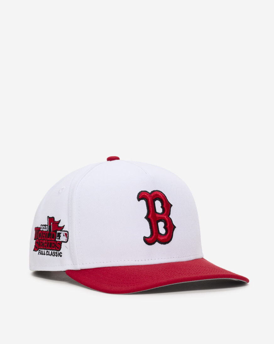 Shop New Era 9Fifty Boston Red Sox Fire Red A-Frame Snapback