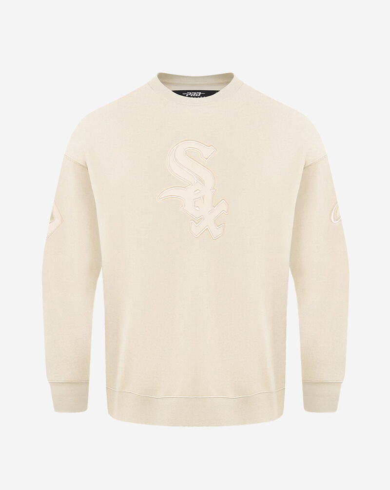 PRO STANDARD Chicago White Sox Neutral Drop Shoulder Fleece Crewneck  LCW537033-EGG cream 1