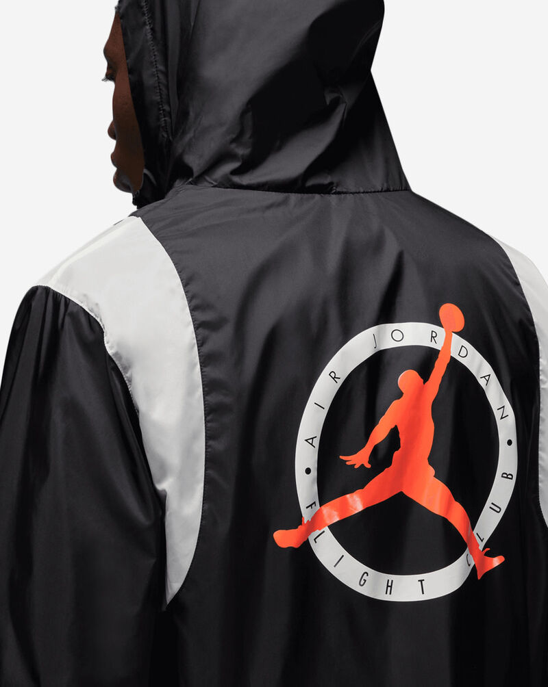 Shop Jordan Flight MVP Woven Hooded Pullover Jacket DV7600010 black
